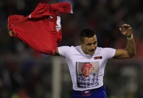 Alexis Sanchez a marcat în amicalul cu Estonia, scor 4-0, şi i-a dedicat golul tatălui său, decedat