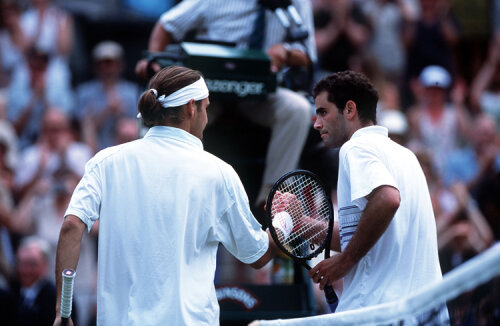 Pete Sampras si Roger Federer 
Foto: Getty