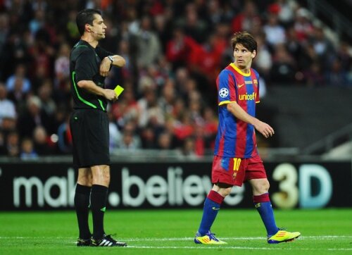 Kassai alături de Messi în finala Ligii Campionilor, cîştigată de Barcelona cu 3-1 în faţa lui Manchester