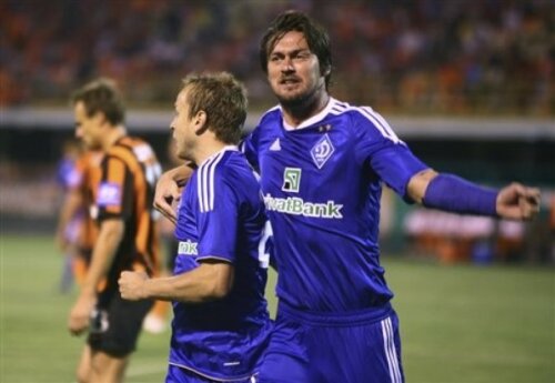 Artem Milevskiy (dreapta) a înscris golul trei al echipei sale