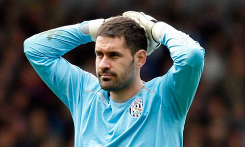 Scott Carson, după un gol primit la WBA