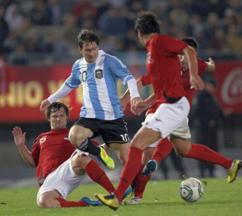 Messi a făcut spectacol luna trecută contra Albaniei, 4-0 pentru Argentina Foto: Reuters