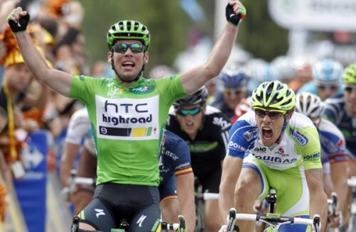 Mark Cavendish i-a luat faţa lui Farrar şi la Montpellier Foto: Reuters