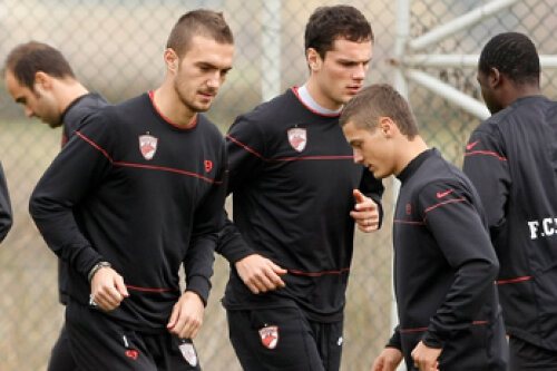 Marius Alexe şi Gabriel Torje, la un antrenament al lui Dinamo