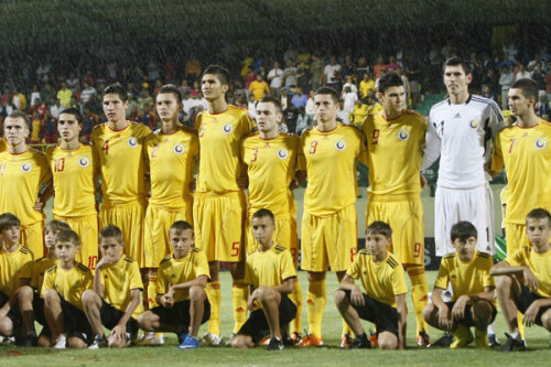Echipa României care a intrat pe teren la meciul cu Cehia