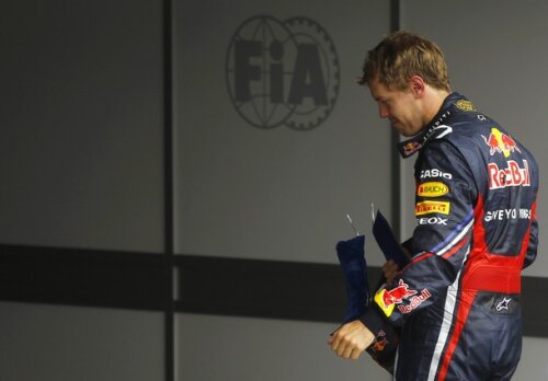 Sebstian Vettel, vizibil dezamăgit de locul 4 dni Germania (foto: reuters)