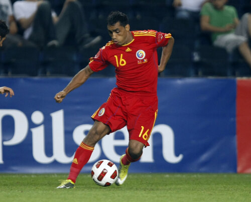 Bănel Nicoliţă în timpul amicalului cu Turcia din 11 august 2010