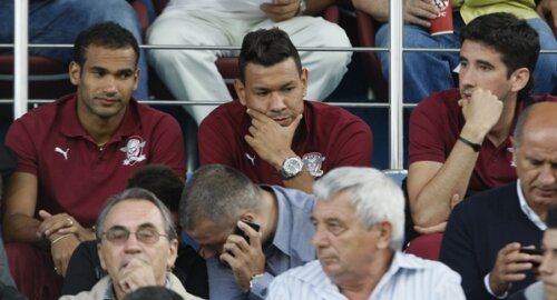 Ezequias, Cassio și Glauber au
fost cei care au stat în tribună
la meciul cu U Cluj (0-2) Foto: Raed Krishan