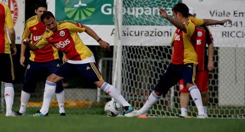 Ştefan Radu (stînga) a făcut pereche aseară cu Tamaş