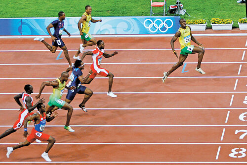 Usain Bolt deţine recordul mondial la 100 m
