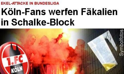 DEZGUSTĂTOR! Fanii lui Koln au aruncat cu fecale şi urină în suporterii lui Schalke!