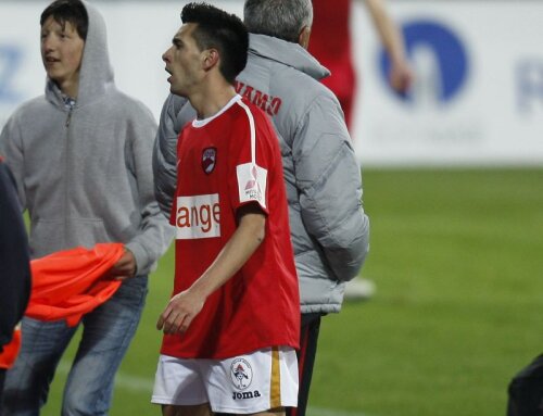 Pîrvulescu îşi doreşte enorm de mult să joace la Dinamo. La finalul meciului din returul trecut între Gaz Metan şi Dinamo a făcut schimb de tricouri cu un jucător al 