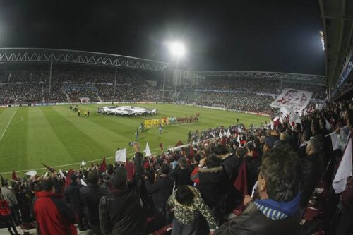 Stadionul din Cluj la meciul din Champions League cu Chelsea, din 2008