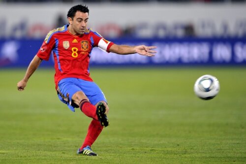 Xavi Hernandez a reuşit un gol de generic, din lovitură liberă