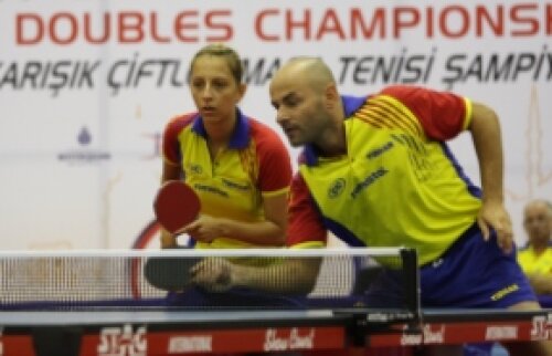 Elizabeta Samara şi Andrei Filimon au cucerit titlul european la tenis de masă dublu-mixt