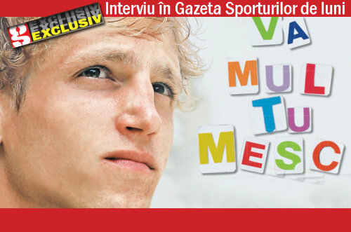 Mihai Neşu le mulţumeşte tuturor românilor prin intermediul interviului pe care l-a acordat Gazetei Sporturilor
