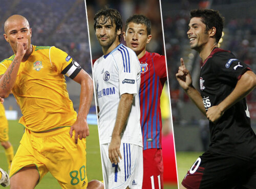 Cele trei formaţii din Europa League au reuşit să aducă cinci puncte României la debutul în grupele competiţiei