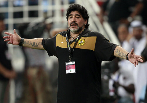 Maradona-show la debutul cu eșec la Al Wasl