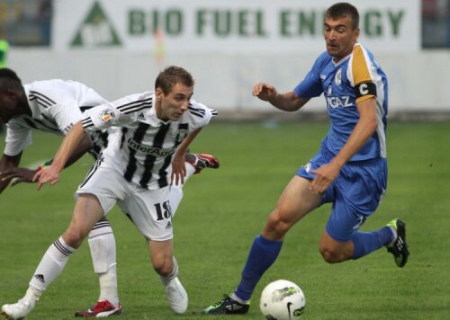 Proaspătul internaţional Strătilă a marcat ieri primul său gol din acest campionat Foto Mediafax