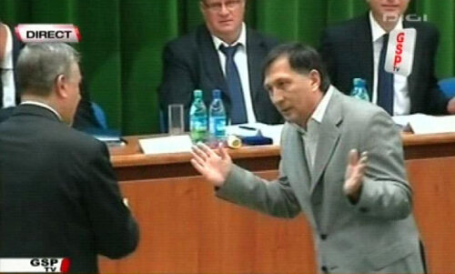 Mircea Sandu şi Ion Crăciunescu în 2009