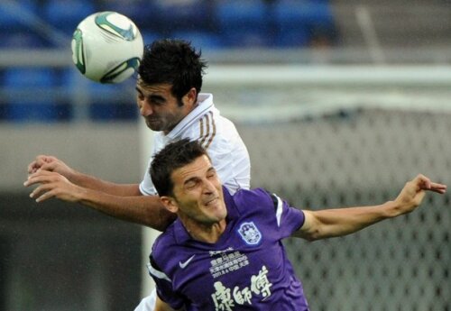 Marius Bilasco a inscris din nou pentru Tianjin Teda (sursa foto getty)