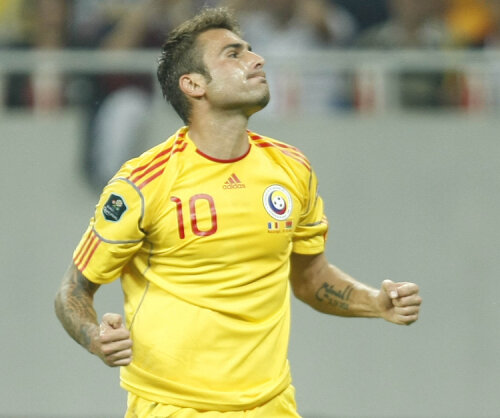 Adrian Mutu a marcat ambele goluri ale României contra Belarusului
