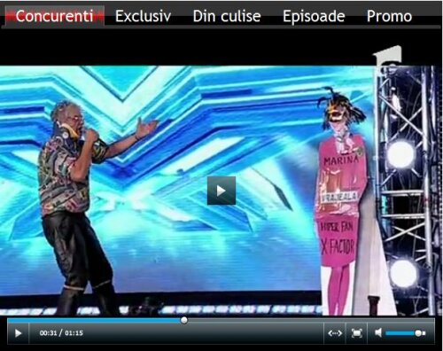 Petru Bucur Volk pe scenă la X Factor