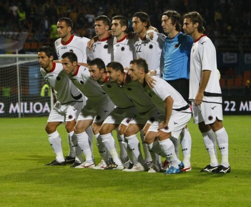 Naționala Albaniei la meciul de la Piatra Neamț, 1-1