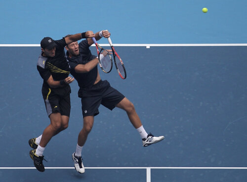 Horia Tecău şi Robert Lindstedt la a trei înfrîngere în faţa lui Llodra şi Zimonjici Foto: Getty/Images