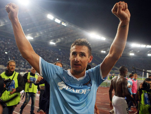 Klose a fost decisiv în derby-ul cu Roma (Sursa foto: daylife.com)