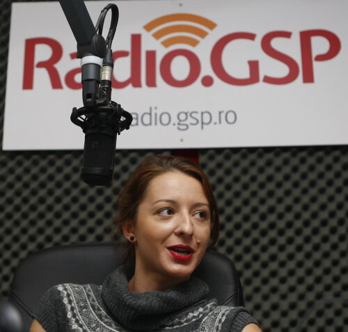Ana Maria Brînză în studioul Radio GSP