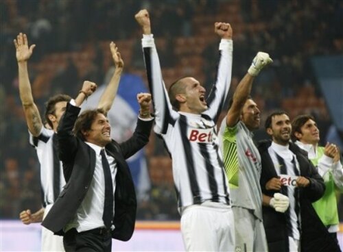 Bucuria jucătorilor de la Juventus
