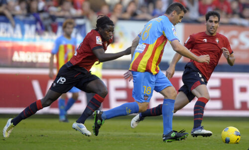 Ballesteros(36 de ani, la minge) nu a repetat aseară cu Levante evoluțiile datorită cărora se cerea convocarea sa în “națională” FOTO Reuters