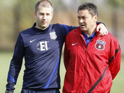 Edi Iordanescu si Ilie Stan, doua personaje importante din stafful Stelei