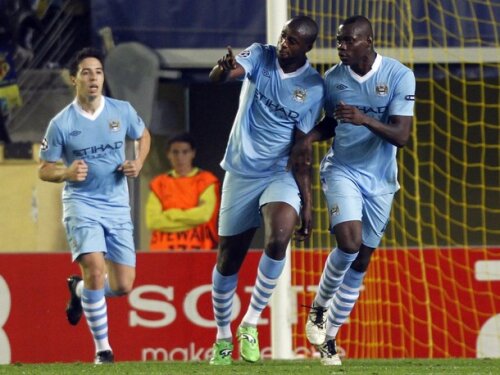 Yaya Toure și Balotelli, marcatorii celor două goluri din prima repriză