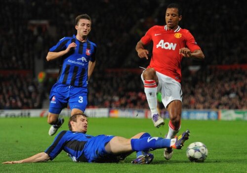 Gălăţenii au reuşit să pună probleme jucătorilor lui Alex Ferguson