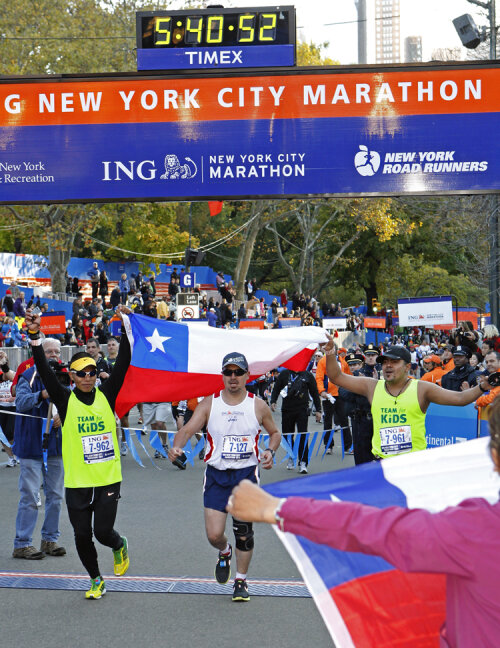 Edison Pena la maratonul din NYC anul trecut