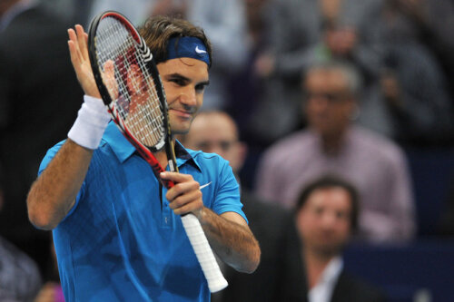 Roger Federer e într-o nouă finală disputată la Basel (Foto: yahoo.com)