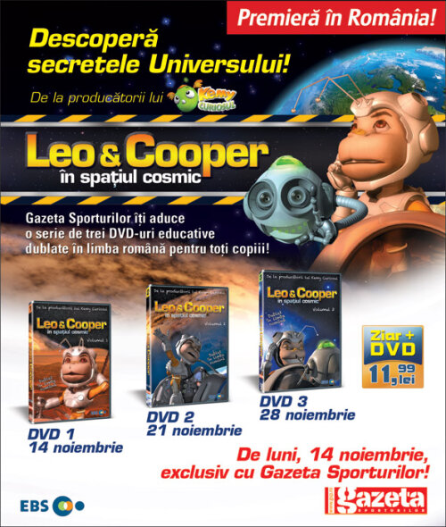 Leo și Cooper în spațiul cosmic