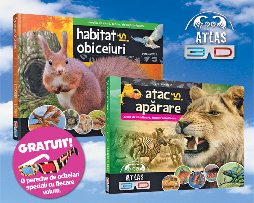 Primul atlas zoologic 3D, în premieră în România, exclusiv cu Gazeta Sporturilor!