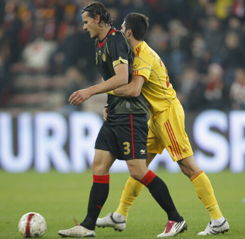 Cei doi Daniel din imagine, Van Buyten şi Niculae, au marcat în Belgia - România 2-1