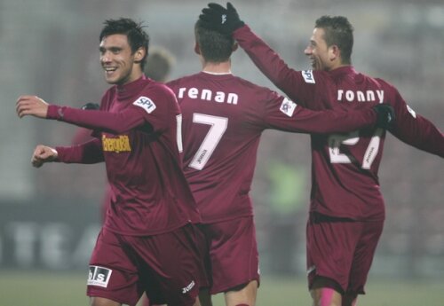 Renan, Ronny și Camora sărbătoresc victoria CFR-ului