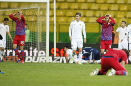 Steliştii sînt în acest moment la 11 puncte în spatele liderului Dinamo