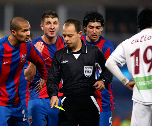 Steaua a beneficiat mereu de ajutorul arbittrilor la meciurile cu CFR Cluj