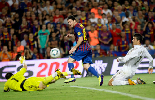 Messi şi Ronaldo s-au întîlnit ultima oară pe 17 august. Primul a ieşit învingător Foto: Reuters