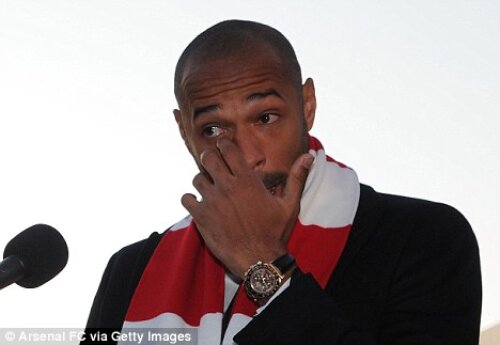 Thierry Henry a izbucnit in plins cind a vazut surpriza pregatita de Arsenal