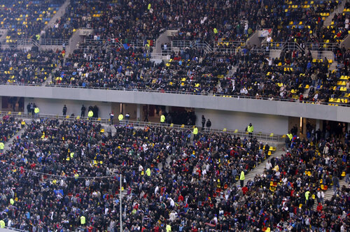 La meciul cu CFR Cluj, Naţional Arena a fost din nou plin de suporteri.