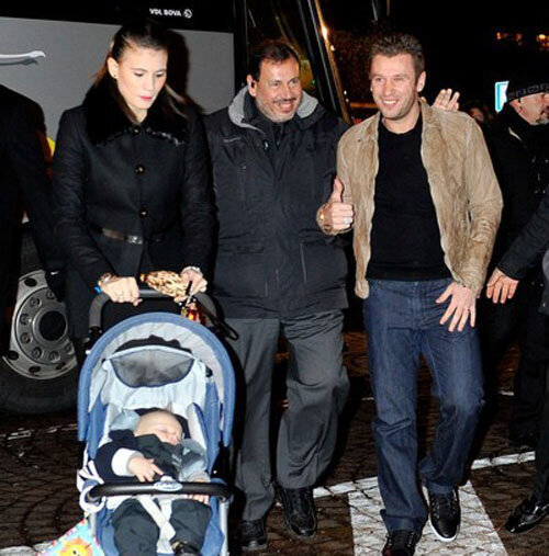 Antonio Cassano, alături de familia sa.