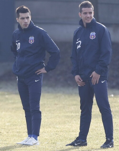 Pîrvulescu şi Chipciu au participat la primul antrenament ca jucători ai Stelei