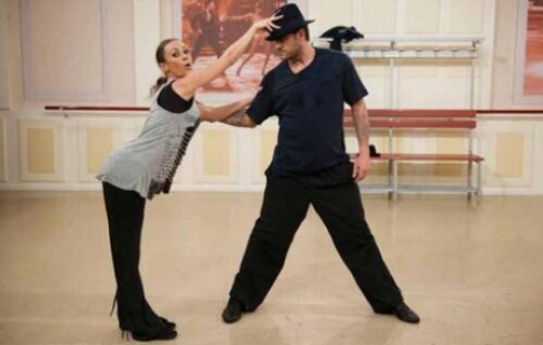 Vieri și Natalia în timpul show-ului